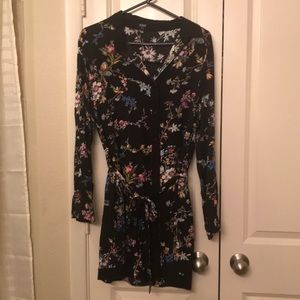 oasis floral shirt dress